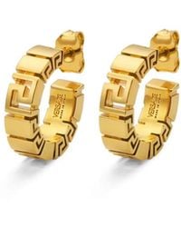Versace - Greca-Motif Earrings - Lyst