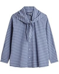 Minimum - Harper Blouse Met Sjaal-Detail - Lyst