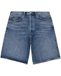 Agolde - Wide-Leg Denim Shorts - Lyst