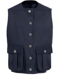 Barrie - Button-Fastening Pocket Rain Jacket - Lyst