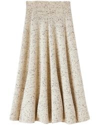 Jil Sander - Gerippter Strickrock - Lyst