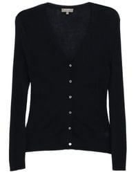 N.Peal Cashmere - Cardigan Côtelé À Col V - Lyst
