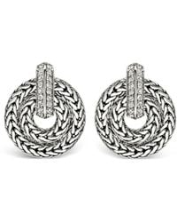 John Hardy - Icon Link Diamond Earrings - Lyst