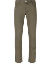 Jacob Cohen - Pantaloni A Cinque Tasche Con Applicazione Logo - Lyst