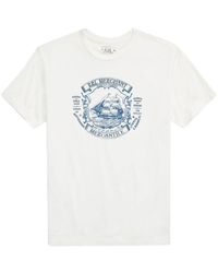 RRL - Katoenen T-shirt Met Grafische Print - Lyst