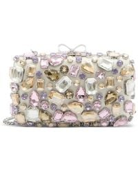 Self-Portrait - Crystal Embellished Clutch - Lyst