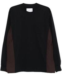 Sacai - T-Shirt Con Tasca - Lyst