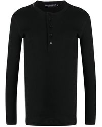 Dolce & Gabbana - Fine-Rib Cotton T-Shirt - Lyst