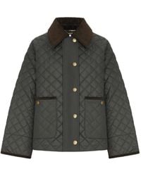 Barbour - Ava Quilted Corduroy-Collar Jacket - Lyst