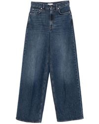TOTEME - Jeans Met Wijde Pijpen En Knopen - Lyst