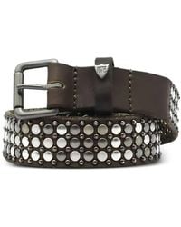HTC - Nest Slim Studded Leather Belt - Lyst