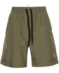 3 MONCLER GRENOBLE - Pantalones cortos de running con parche del logo - Lyst