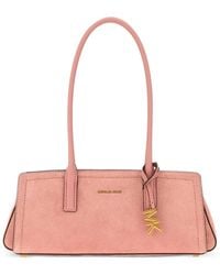 MICHAEL Michael Kors - Logo-Plaque Leather Shoulder Bag - Lyst