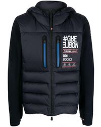 3 MONCLER GRENOBLE - Logo-print Quilted Hooded Jacket - Lyst
