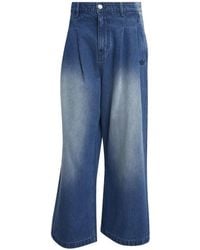 adidas - Faded Wide-Leg Jeans - Lyst