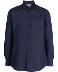 Moschino - Logo-Embroidered Cotton Shirt - Lyst