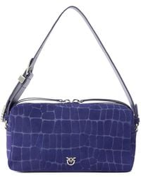 Pinko - Embossed Logo Shoulder Bag - Lyst