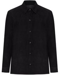 Salvatore Santoro - Leather Shirt Jacket - Lyst