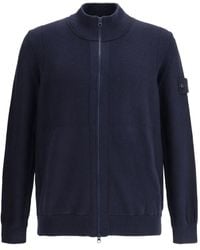Stone Island - Zip-Up Sweatshirt - Lyst