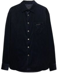 Prada - Corduroy Patch-Pocket Shirt - Lyst