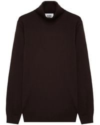 Alpha Studio - Roll-Neck Merino-Wool Sweater - Lyst