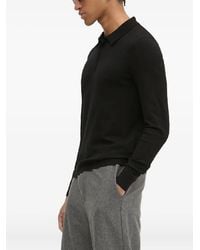 HUGO - Long-Sleeve Polo-Collar Sweater - Lyst