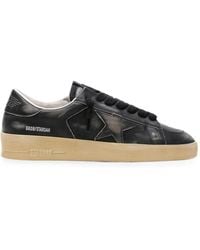 Golden Goose - Stardan Leather Star Jacket With Star And Leather Heel Sneakers - Lyst