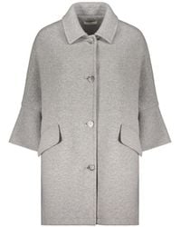 Fedeli - Single-Breasted Wide-Sleeve Coat - Lyst