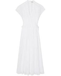 Tory Burch - Eyelet Cotton Maxi Dress - Lyst
