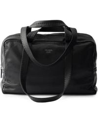 Prada - Nappa Leather Work Bag - Lyst