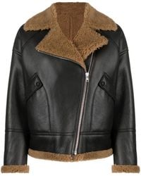 Yves Salomon - Zip-Up Leather Jacket - Lyst