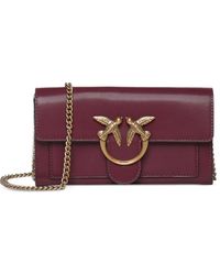 Pinko - Love Bag Wallet Chain-Link Shoulder Bag - Lyst