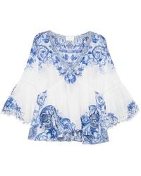 CAMILLA - Blouse À Fleurs Imprimées - Lyst