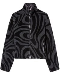 Emilio Pucci - Marmo-print Fleece Jacket - Lyst