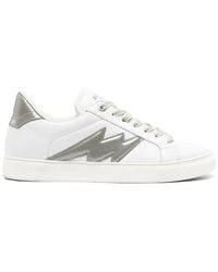 Zadig & Voltaire - Zv1747 La Flash Leather Sneakers - Lyst