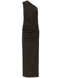 ROTATE BIRGER CHRISTENSEN - Vestido Largo Fruncido De Una Sola Manga - Lyst