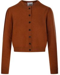 Allude - ラウンドネック カーディガン - Lyst