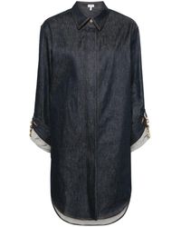 Loewe - Robe-chemise en jean - Lyst