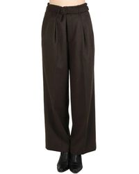AURALEE - Belted Trousers - Lyst