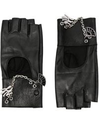 KARL LAGERFELD - Fingerlose Handschuhe Mit Anhänger - Lyst