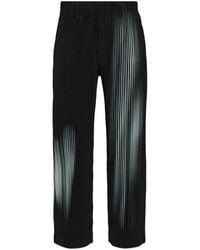 Homme Plissé Issey Miyake - Pleated Graphic-Print Trousers - Lyst