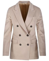 Tagliatore - Double-Breasted Buttoned Jacket - Lyst