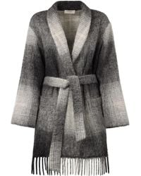 Agnona - Checked Cardigan - Lyst