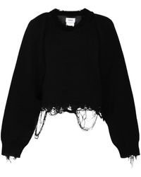 Doublet - Distressed Knitted Jumper - Lyst