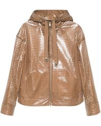 Herno - Coated Pattern-lace Hooded Jacket - Lyst