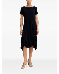 Joseph Ribkoff - Asymmetric-Hem Short-Sleeve Midi Dress - Lyst