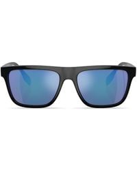 Burberry - Light Green Mirrored Blue Square Sunglasses Be4402u 300155 56 - Lyst