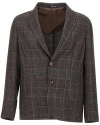 Barba Napoli - Easy J Mono Prince Of Wales-Patterned Blazer - Lyst