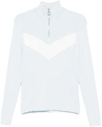 Fusalp - Andromede Ribbed-Knit Chevron-Pattern Sweater - Lyst
