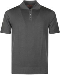 Barena - Short-Sleeved Button-Placket Polo Shirt - Lyst
